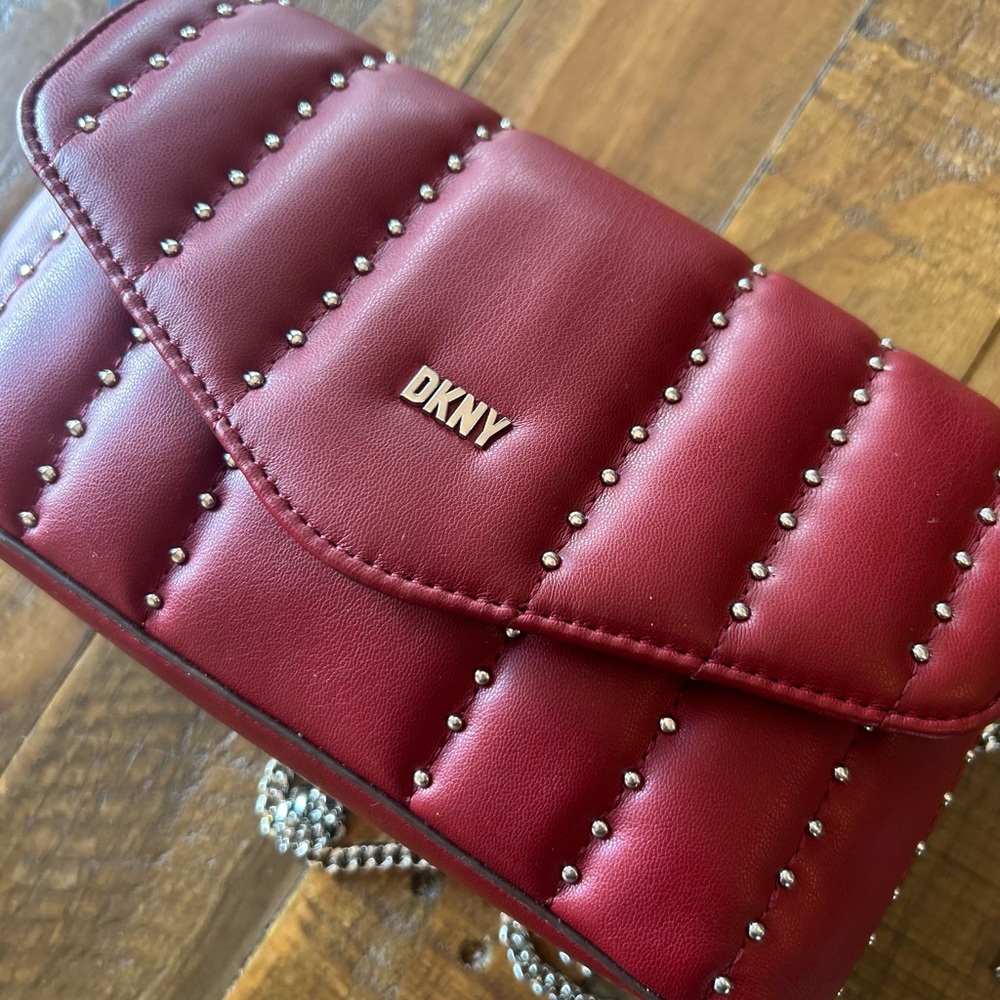 DKNY Lexington Park Clutch Red